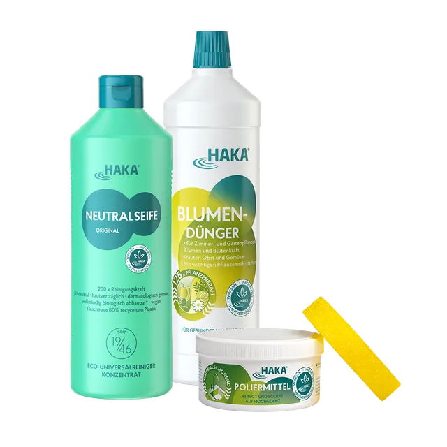 haka-neutralseife-set-gartenfreude-putzset-3-teilig-vegan image 1