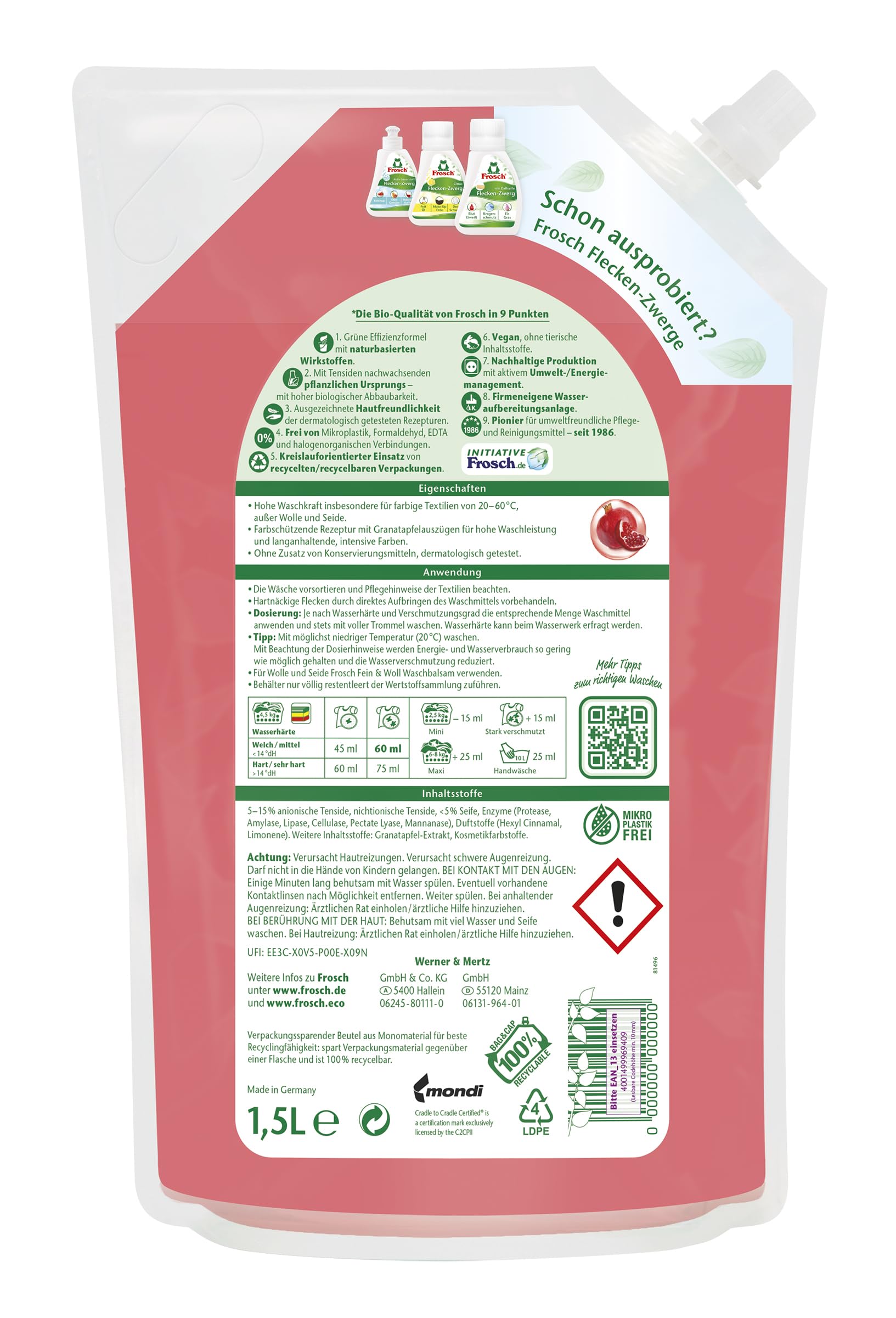 frosch-granatapfel-bunt-waschmittel-1-5-l-25-wl-farbschutz image 2