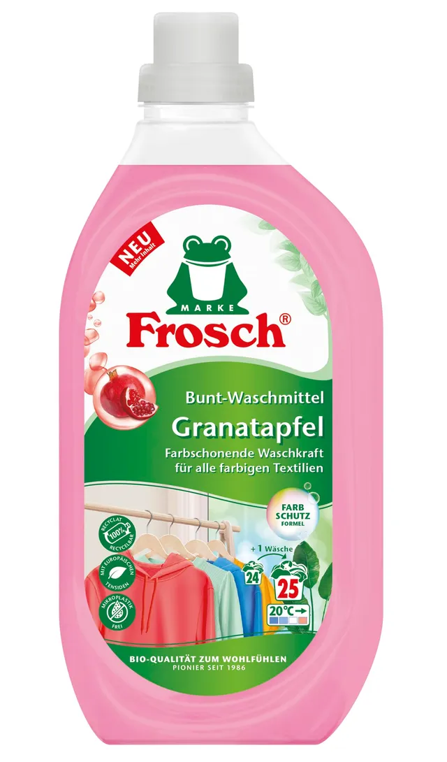 frosch-granatapfel-bunt-waschmittel-1-5-l-mit-farbschutz image 1