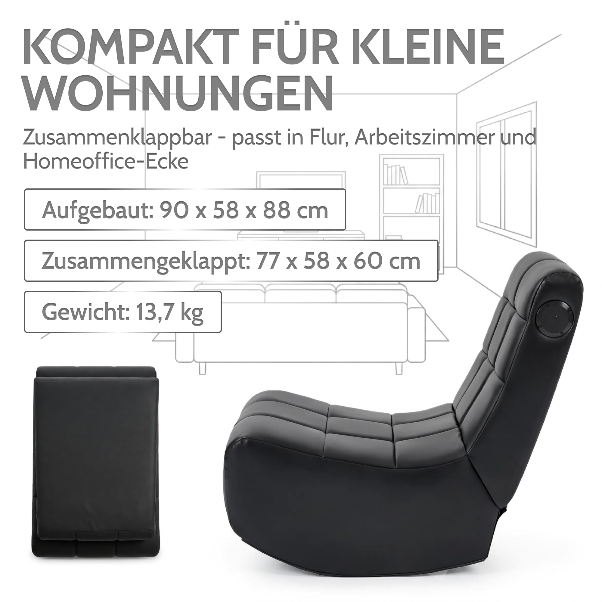 allyson-relaxsessel-lounge-fernsehsessel-schwarz-bluetooth-usb image 6