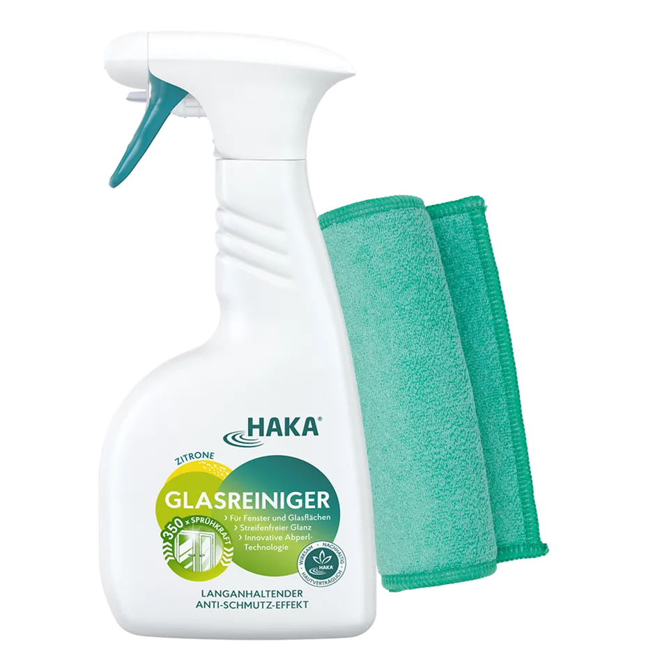 haka-saubere-fenster-glasreiniger-spray-500-ml-tuch image 1