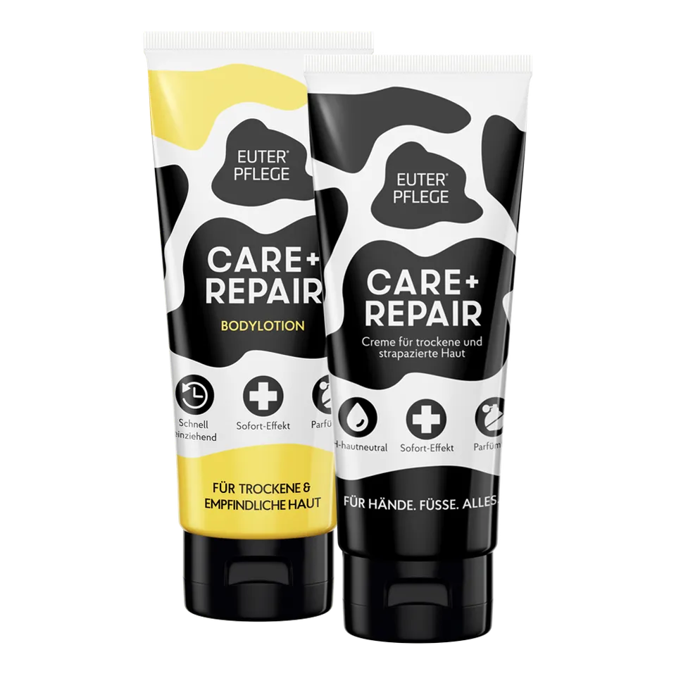 haka-euterpflege-care-repair-creme-bodylotion-2x200ml-raue-haut image 1