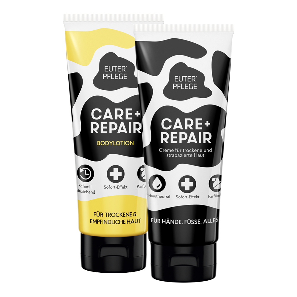 haka-euterpflege-care-repair-creme-bodylotion-2x200ml-raue-haut image 1