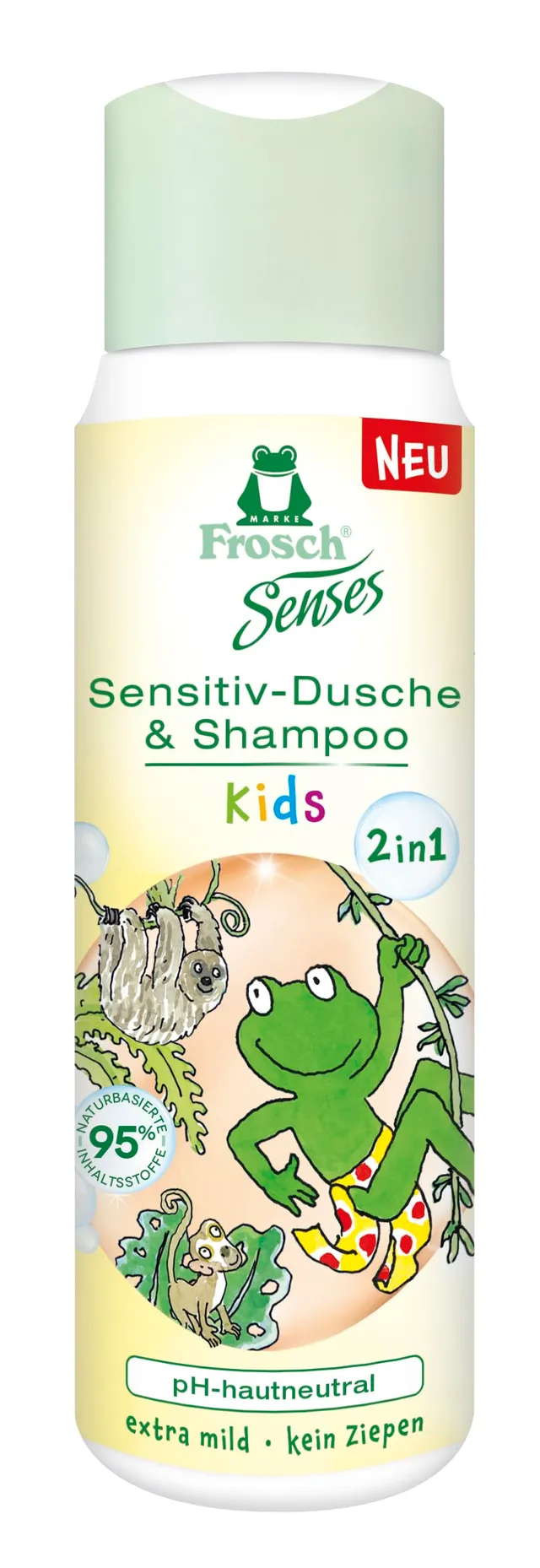 frosch-senses-kinder-duschgel-shampoo-300-ml-panthenol image 1