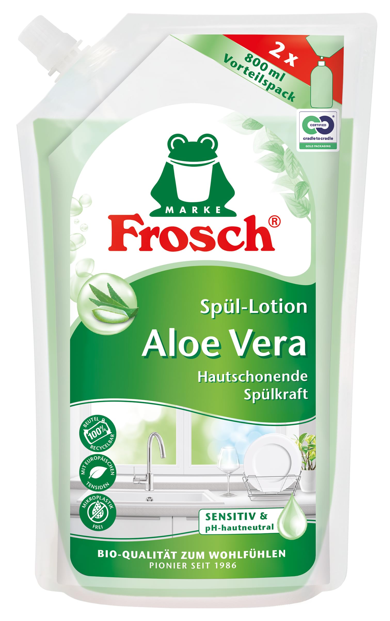 frosch-aloe-vera-sp-l-lotion-nachf-llbeutel-800ml image 1