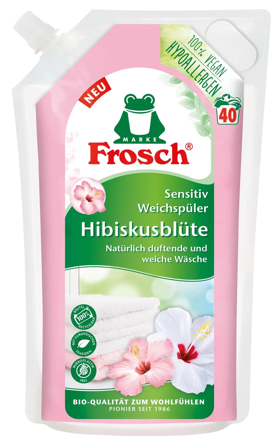 frosch-sensitiv-weichsp-ler-hibiskusbl-te-40-wl-1-l-vegan image 1