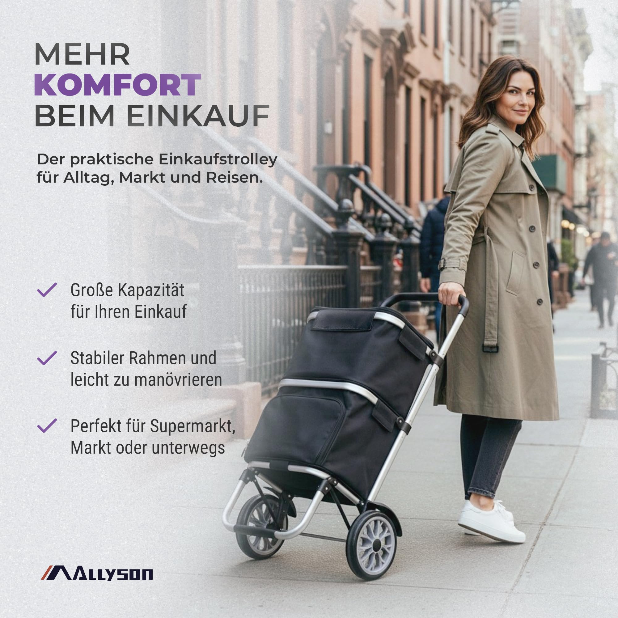 allyson-einkaufstrolley-50l-mit-k-hlfach-treppensteiger-schwarz image 6