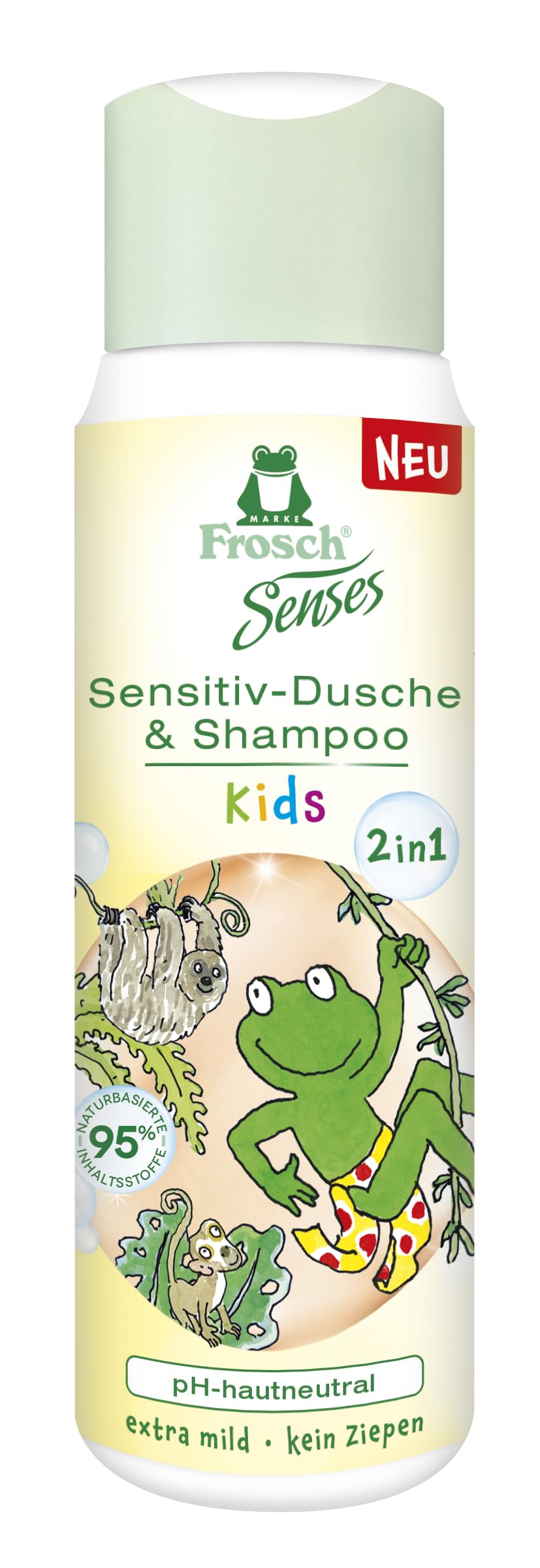 frosch-senses-kinder-duschgel-shampoo-300-ml-panthenol image 1