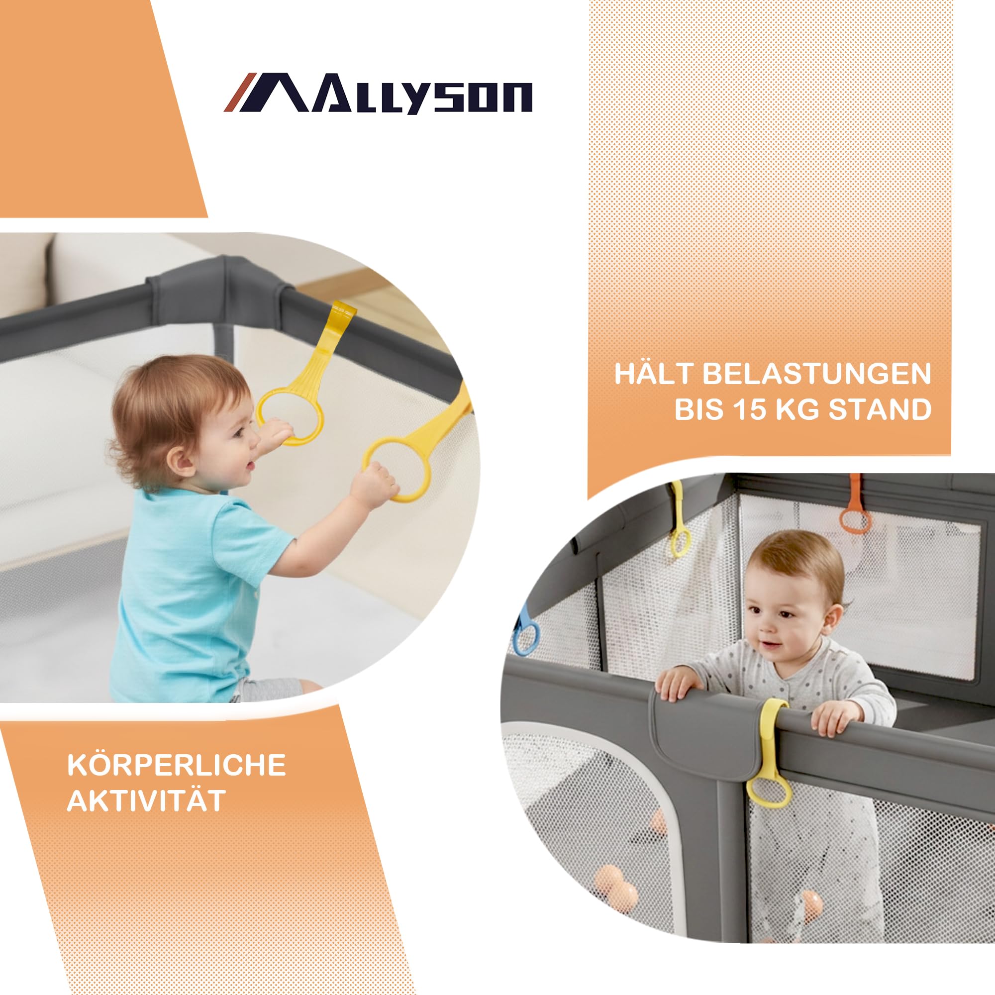 allyson-laufstall-laufgitter-baby-dunkelgrau-130x130-cm-matte image 4