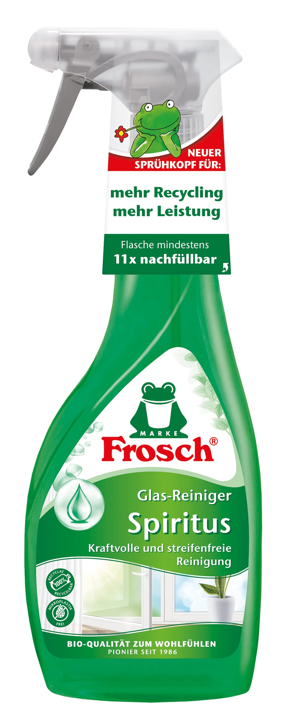 frosch-spiritus-glas-reiniger-500-ml-fenster-streifenfrei image 2