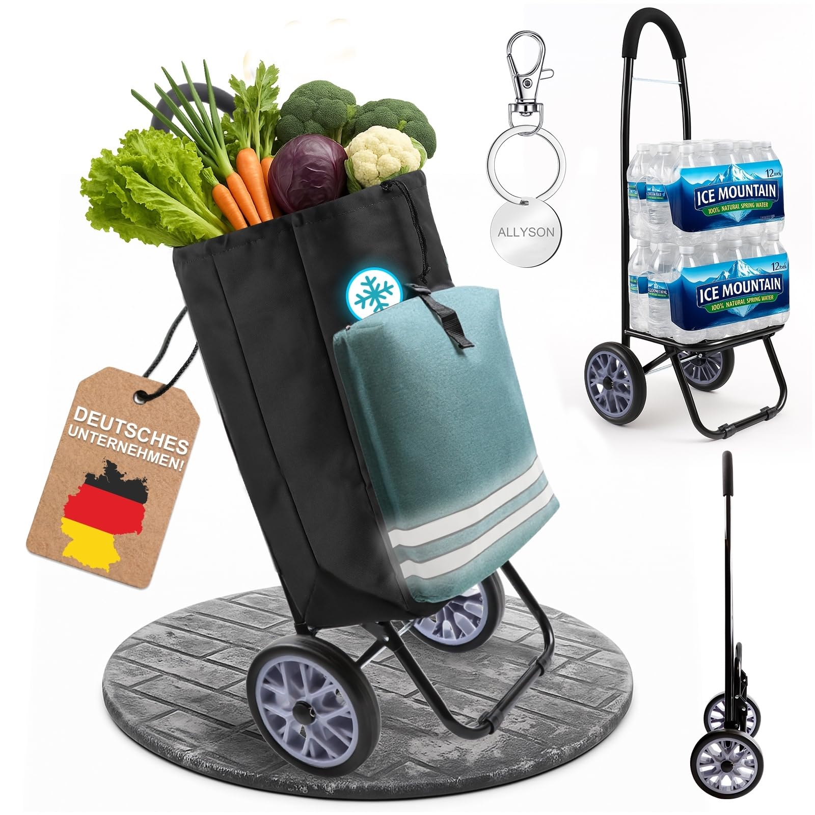 allyson-shopping-trolley-einkaufstrolley-45l-gr-n-k-hltasche image 1