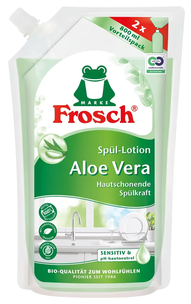 frosch-aloe-vera-sp-l-lotion-nachf-llbeutel-800ml image 1