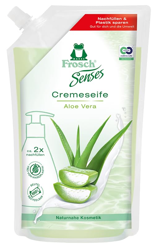 frosch-senses-cremeseife-aloe-vera-500-ml-nachf-ller image 1