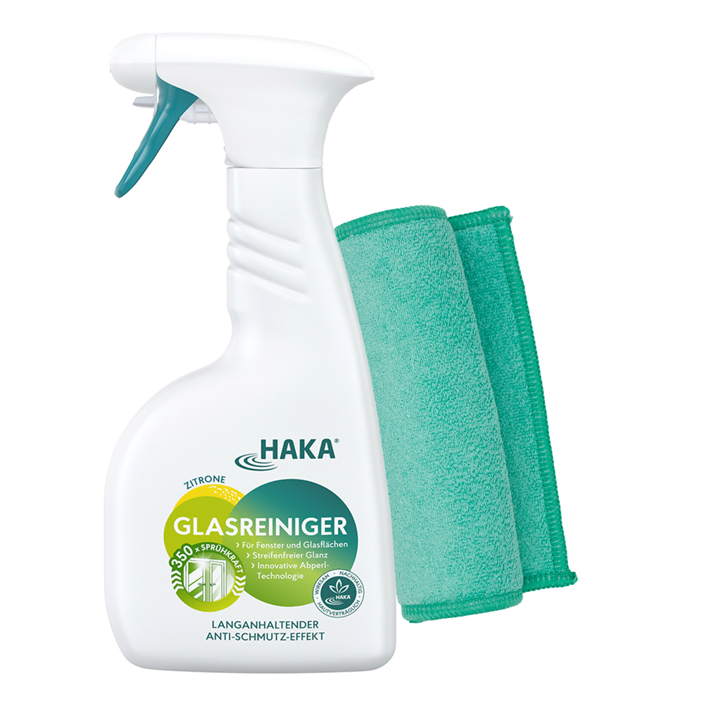 haka-saubere-fenster-glasreiniger-spray-500-ml-tuch image 1