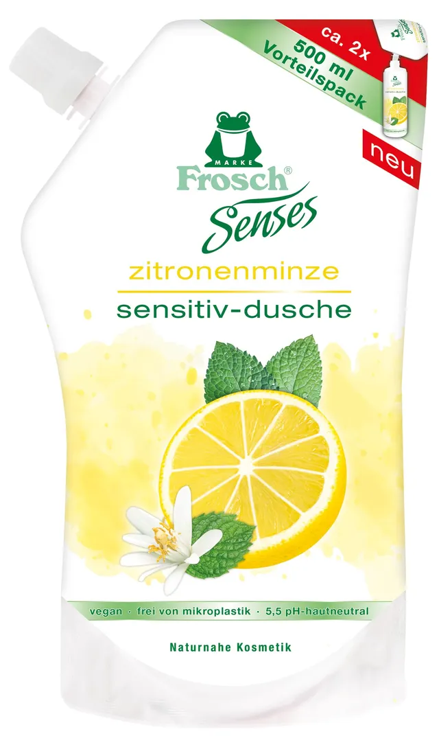 frosch-senses-zitronenminze-sensitiv-dusche-duschgel-500ml image 1