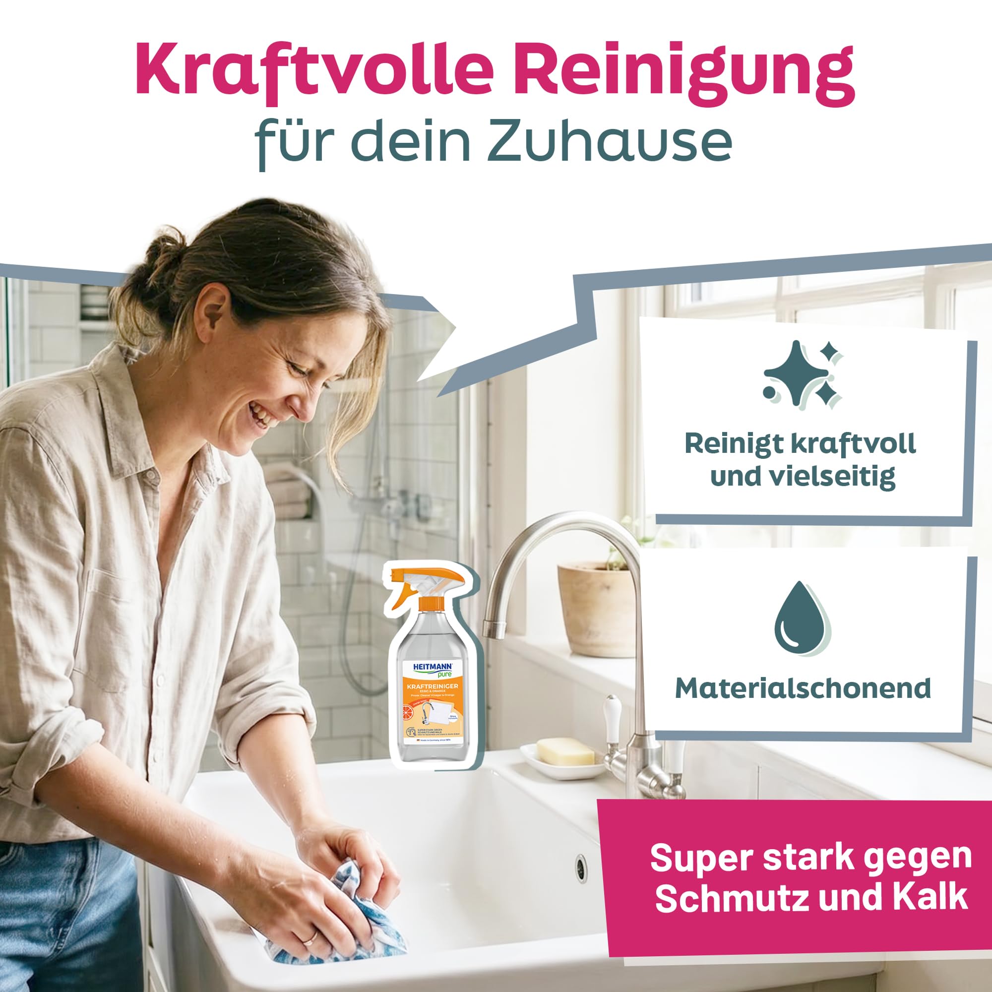 heitmann-pure-kraftreiniger-essig-orange-allzweckreiniger-500-ml image 2