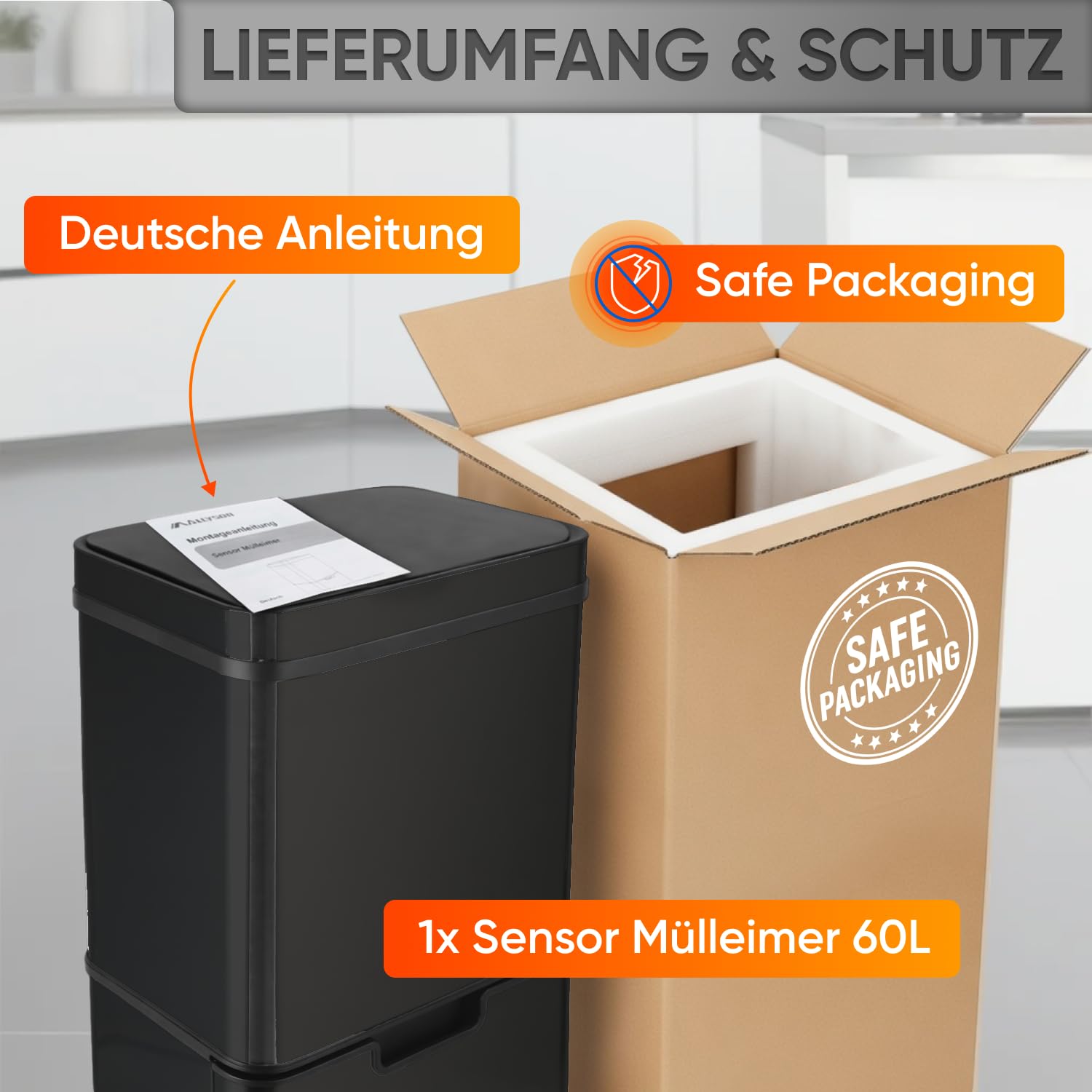 allyson-sensor-m-lltrennsystem-60l-edelstahl-schwarz image 7