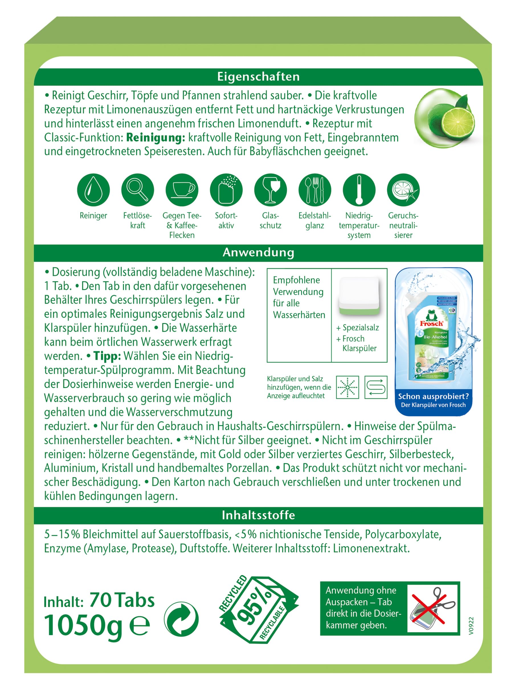 frosch-classic-sp-lmaschinentabs-70-st-ck-limone image 2
