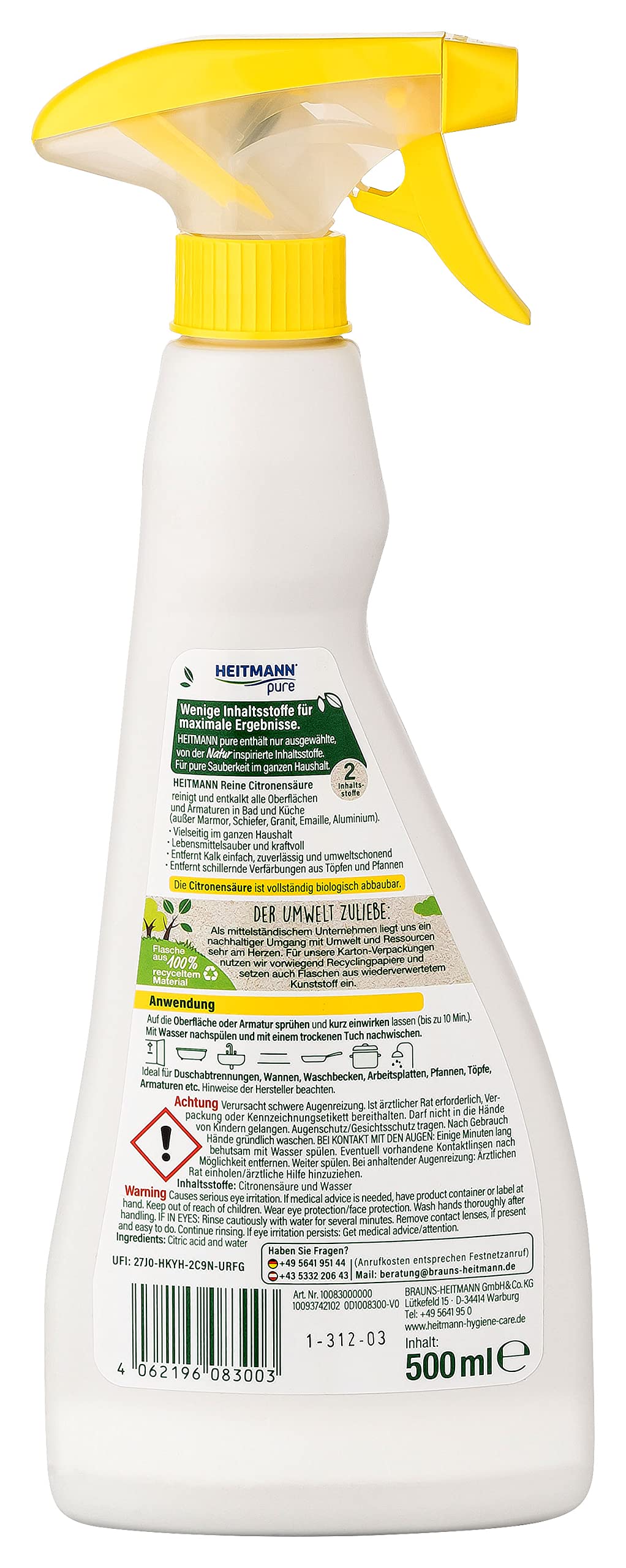 heitmann-pure-reine-citronens-ure-spray-500-ml-entkalker image 4