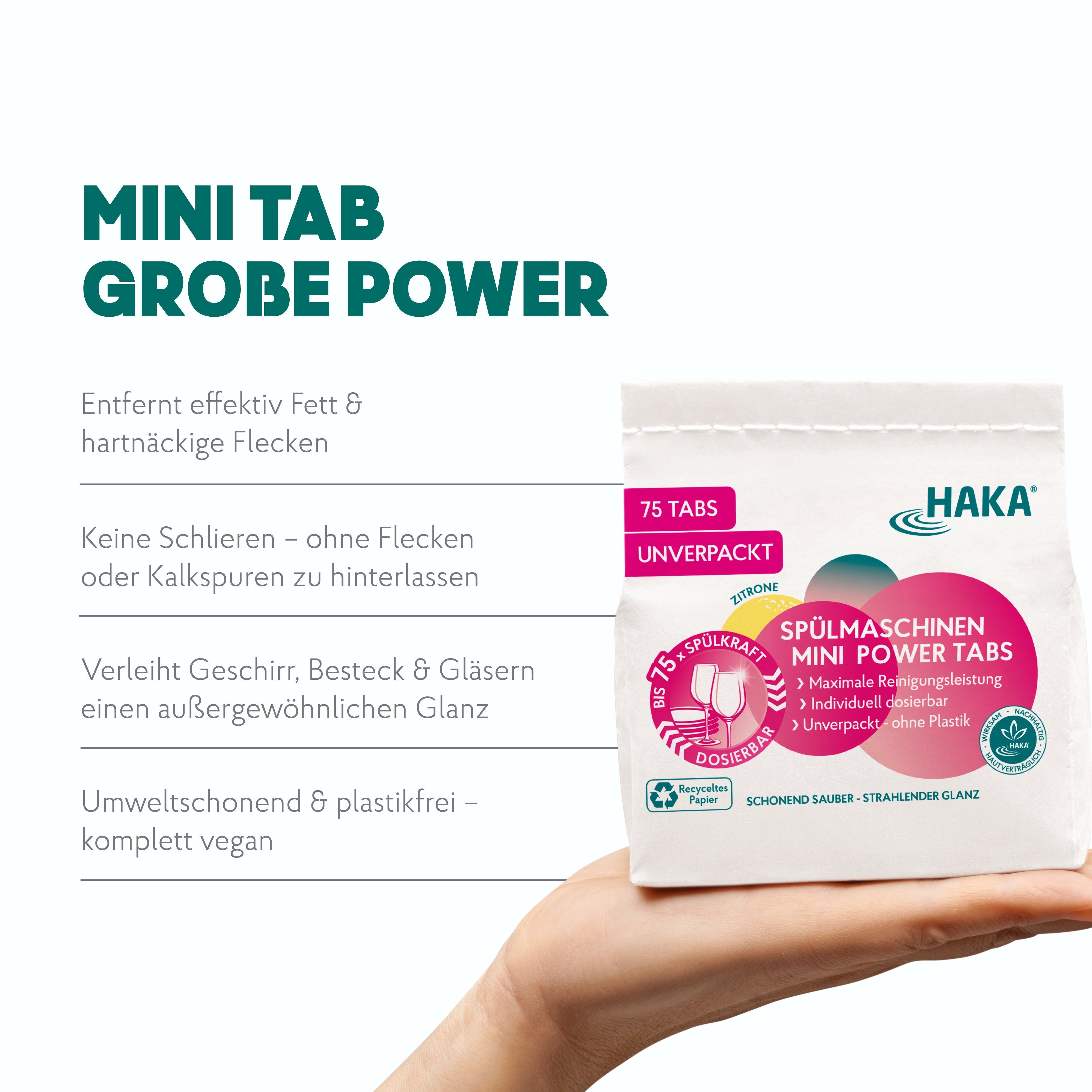 haka-neutralseife-mini-power-tabs-sp-lmaschinentabs-150-st-ck-vegan image 3