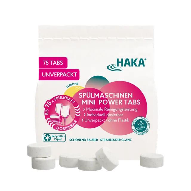 haka-neutralseife-mini-power-tabs-sp-lmaschinentabs-75-st-ck-vegan image 1