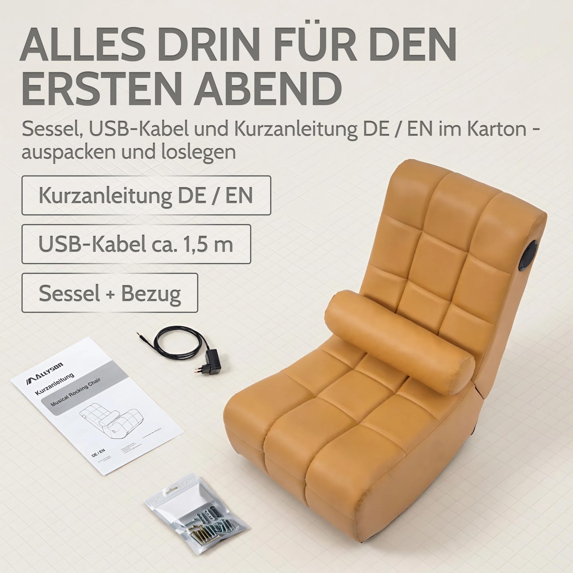 allyson-relaxsessel-lounge-fernsehsessel-khaki-bluetooth-usb image 7