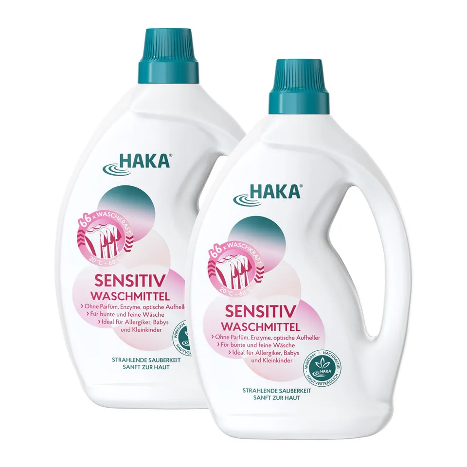 haka-sensitiv-waschmittel-2x2l-132-wl-ohne-duftstoffe image 1