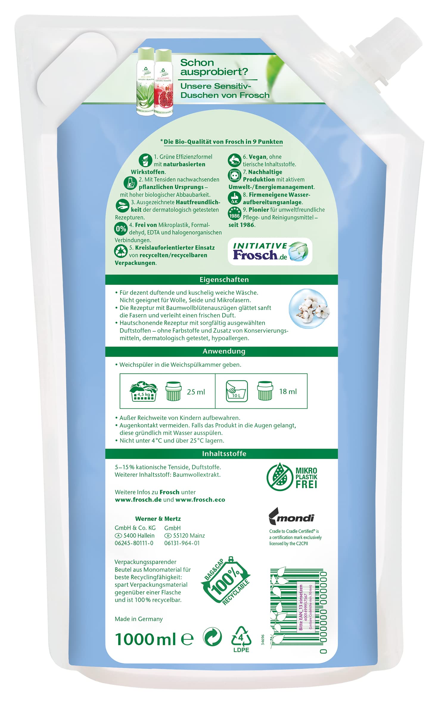 frosch-sensitiv-weichsp-ler-baumwollbl-te-1-l image 2