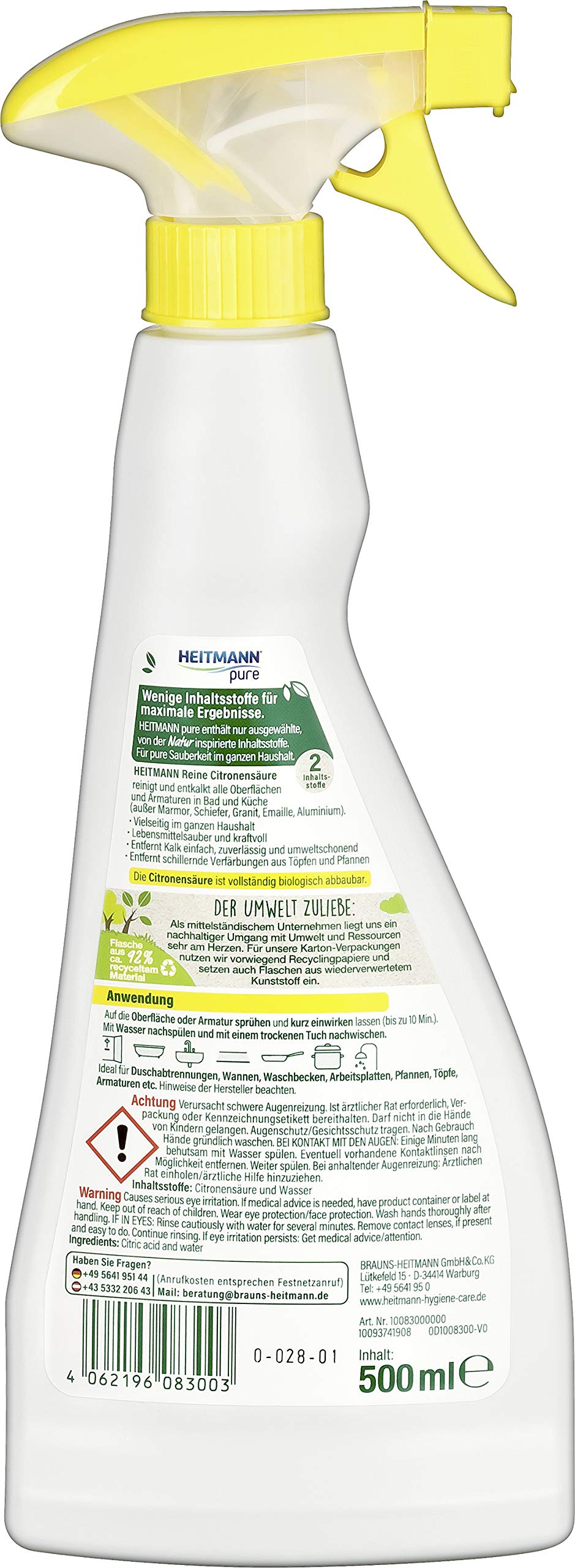 heitmann-pure-reine-citronens-ure-entkalker-spray-3x500ml image 4