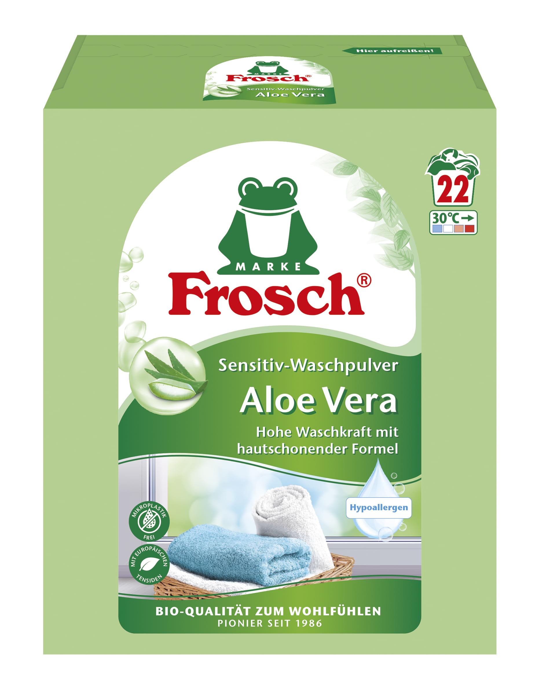 frosch-aloe-vera-sensitiv-waschpulver-3-43-kg-52-w-schen image 1
