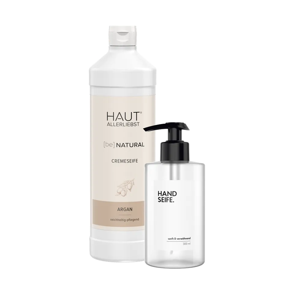 haka-cremeseife-argan-1l-seifenspender-300ml-set image 1