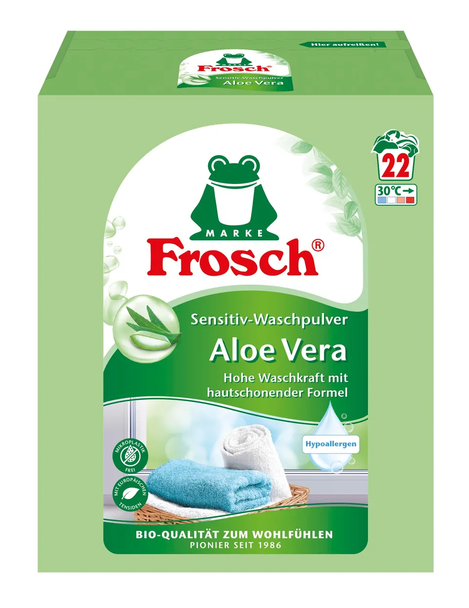 frosch-aloe-vera-sensitiv-waschpulver-3-43-kg-52-w-schen image 1