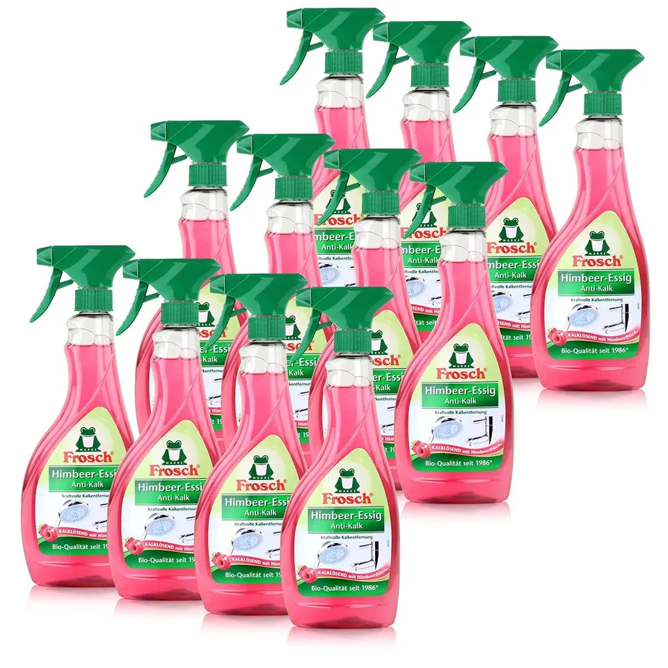 frosch-himbeer-essig-anti-kalk-reiniger-12x500-ml-spray image 1