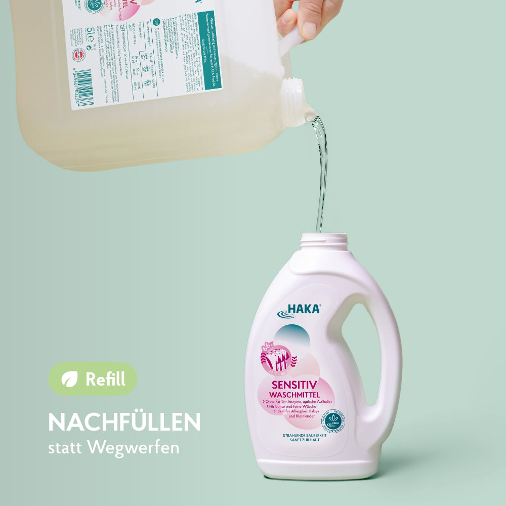 haka-sensitiv-waschmittel-5l-nachf-llkanister-166-wl-vegan image 2