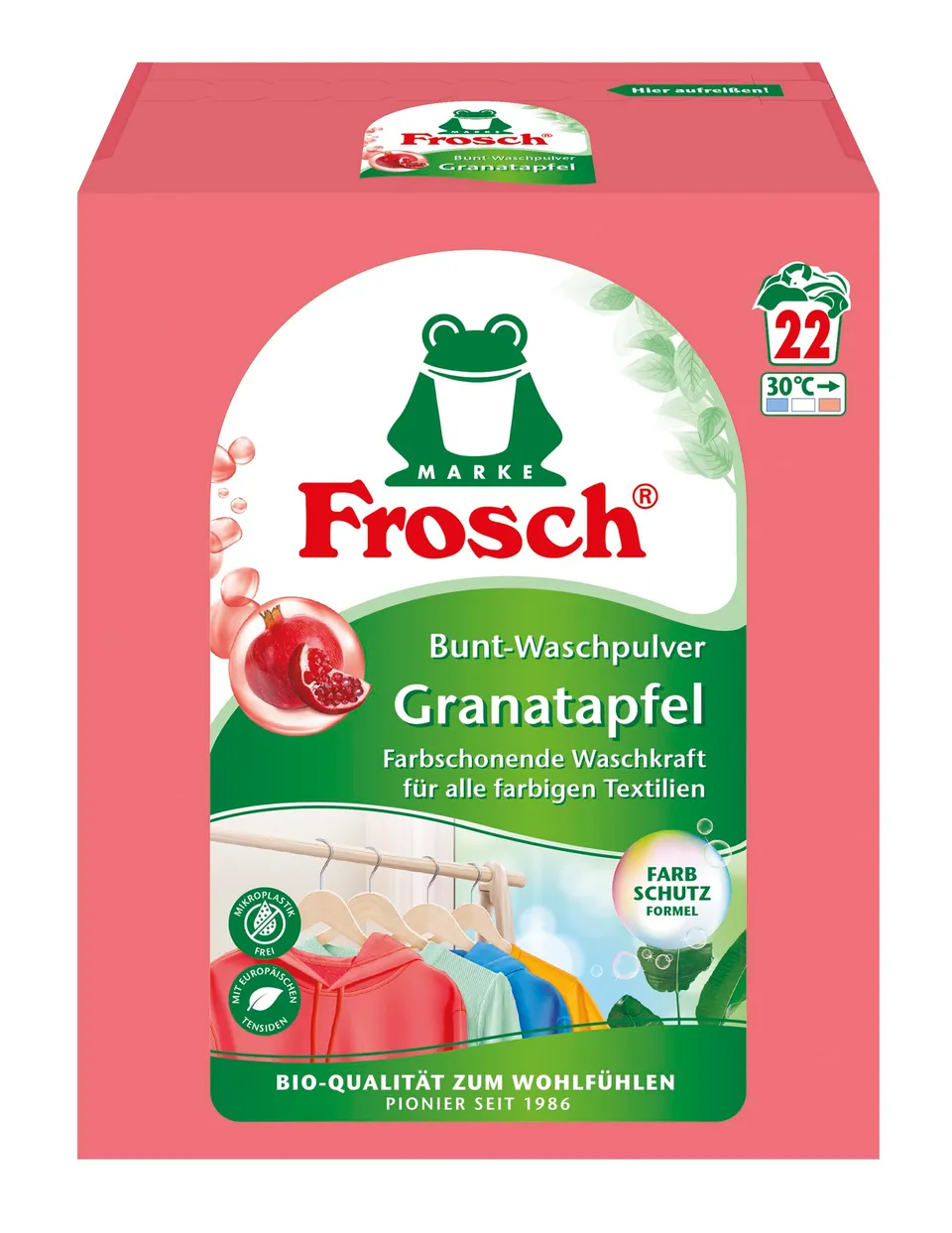 frosch-granatapfel-bunt-waschpulver-1-45-kg-mit-farbschutz image 1