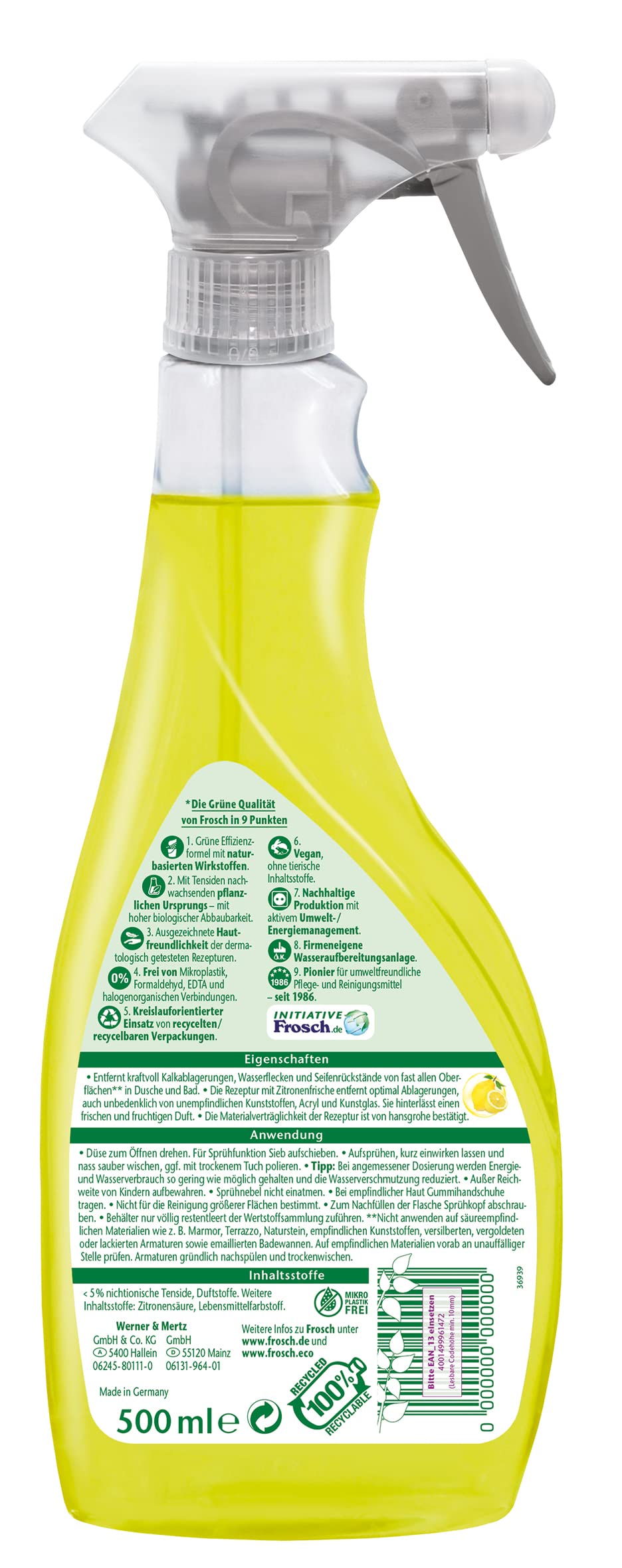 frosch-dusche-bad-reiniger-citrus-500ml-kalkl-ser image 3