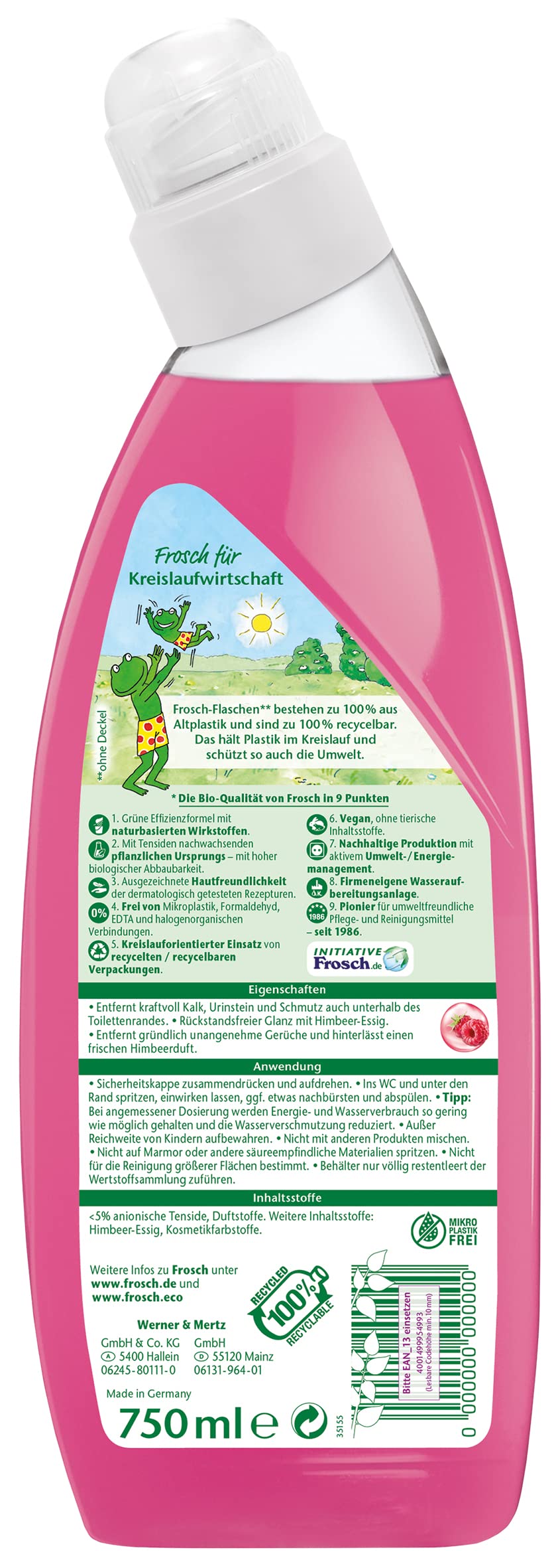 frosch-himbeer-essig-wc-reiniger-750-ml image 2