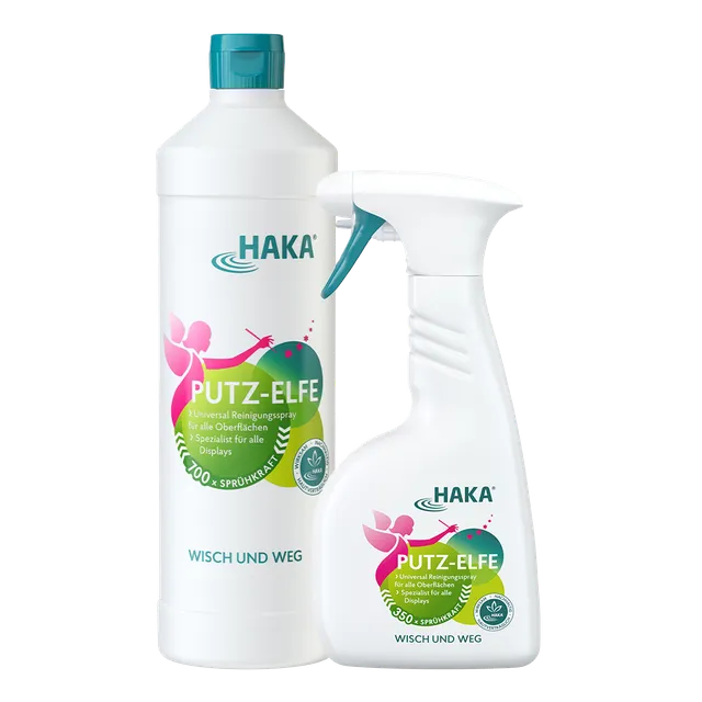 haka-neutralseife-putz-elfe-glasreiniger-500ml-1l-set image 1
