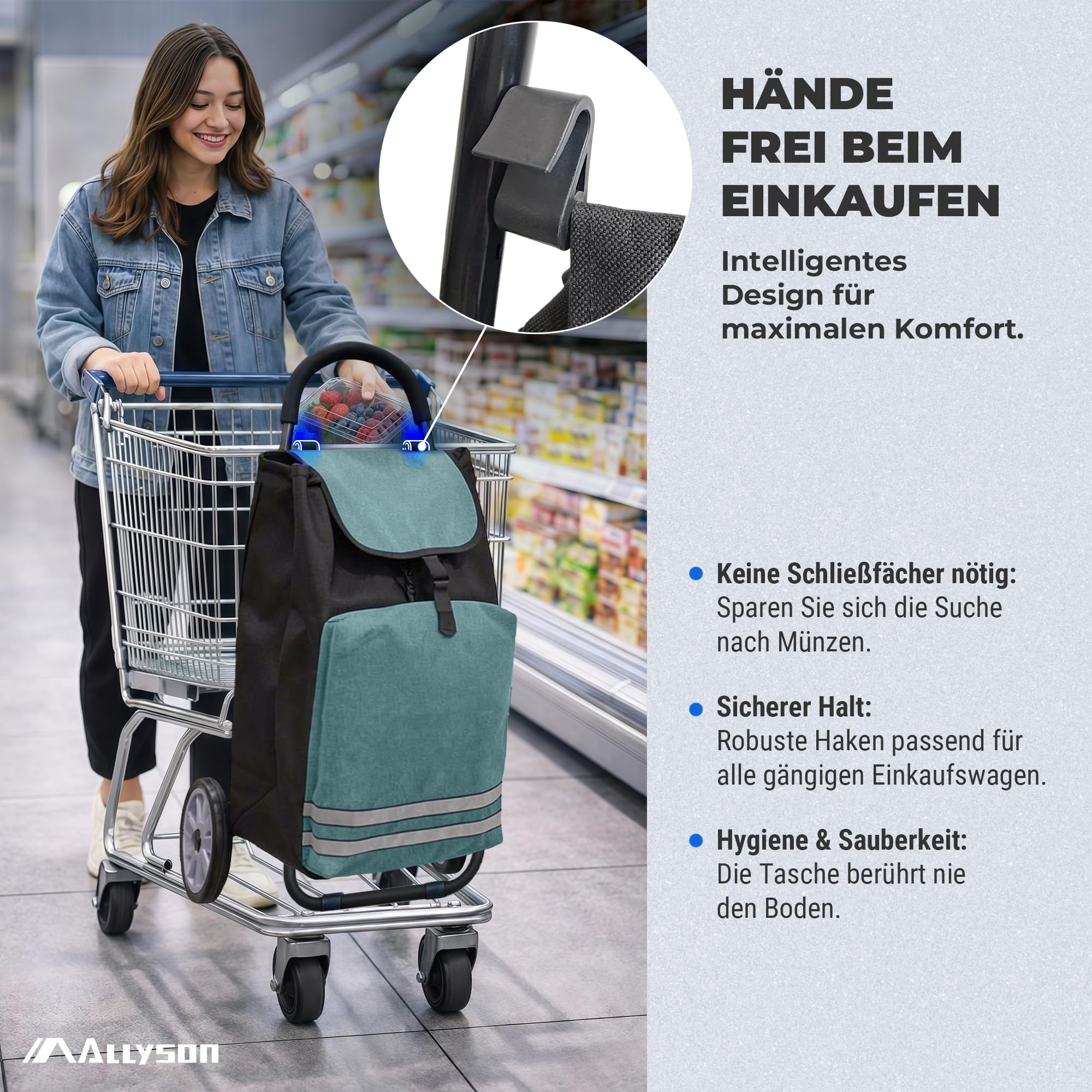 allyson-shopping-trolley-einkaufstrolley-45l-gr-n-k-hltasche image 6