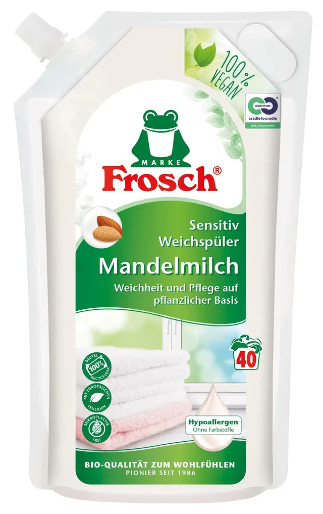 frosch-mandelmilch-sensitiv-weichsp-ler-1000-ml-40-wl-vegan image 1